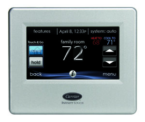 Carrier programmable thermostat