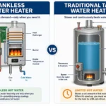 Traditional Water Heater vs Tankless Water Heater